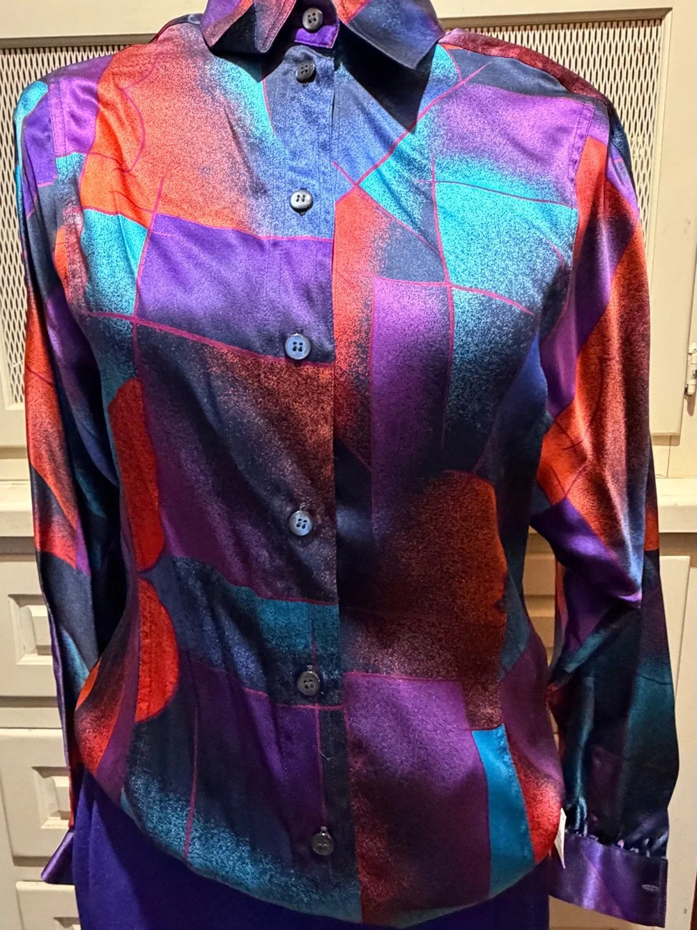 NWT VTG Escada 3Pc Silk & Wool Skirt Set
